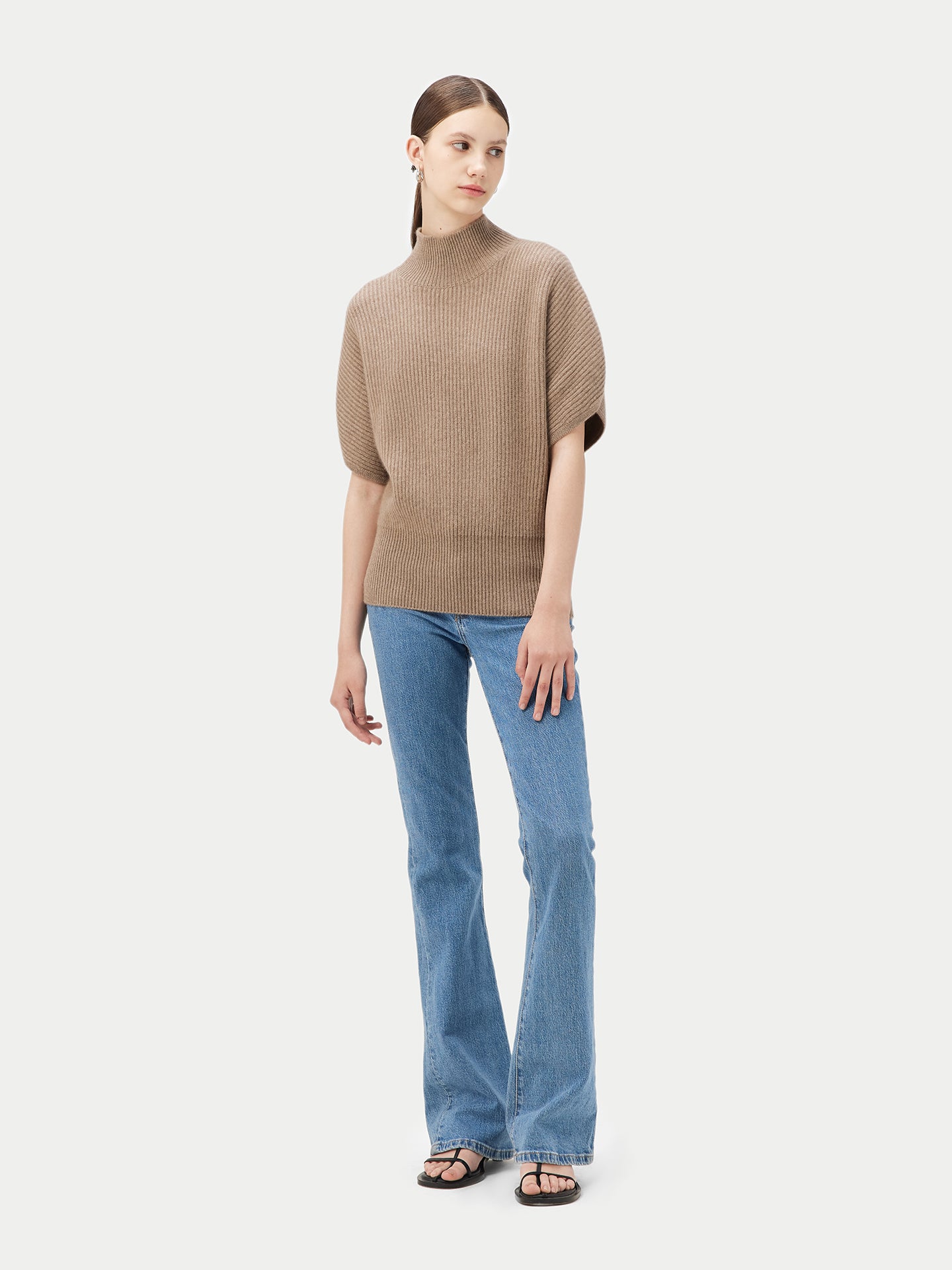 GOBI - Responsible Cashmere - Cashmere Short-Sleeve Turtleneck for Women