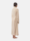 Women's Organic Colour Long Cashmere Robe Beige - Gobi Cashmere
