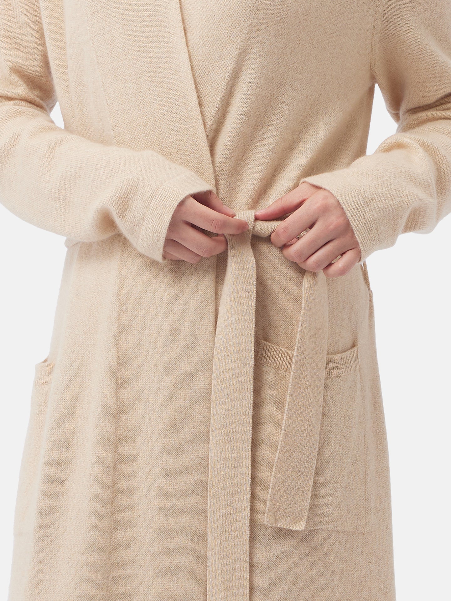 Organic Colour Long Cashmere Robe