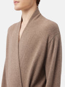 Organic Colour Men's Cashmere Robe Taupe - Gobi Cashmere #color_taupe