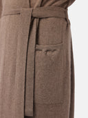 Organic Colour Men's Cashmere Robe Taupe - Gobi Cashmere
