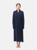 Women's Cashmere Long Robe Navy - Gobi Cashmere #color_navy