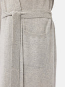 Women's Organic Colour Long Cashmere Robe Grey - Gobi Cashmere