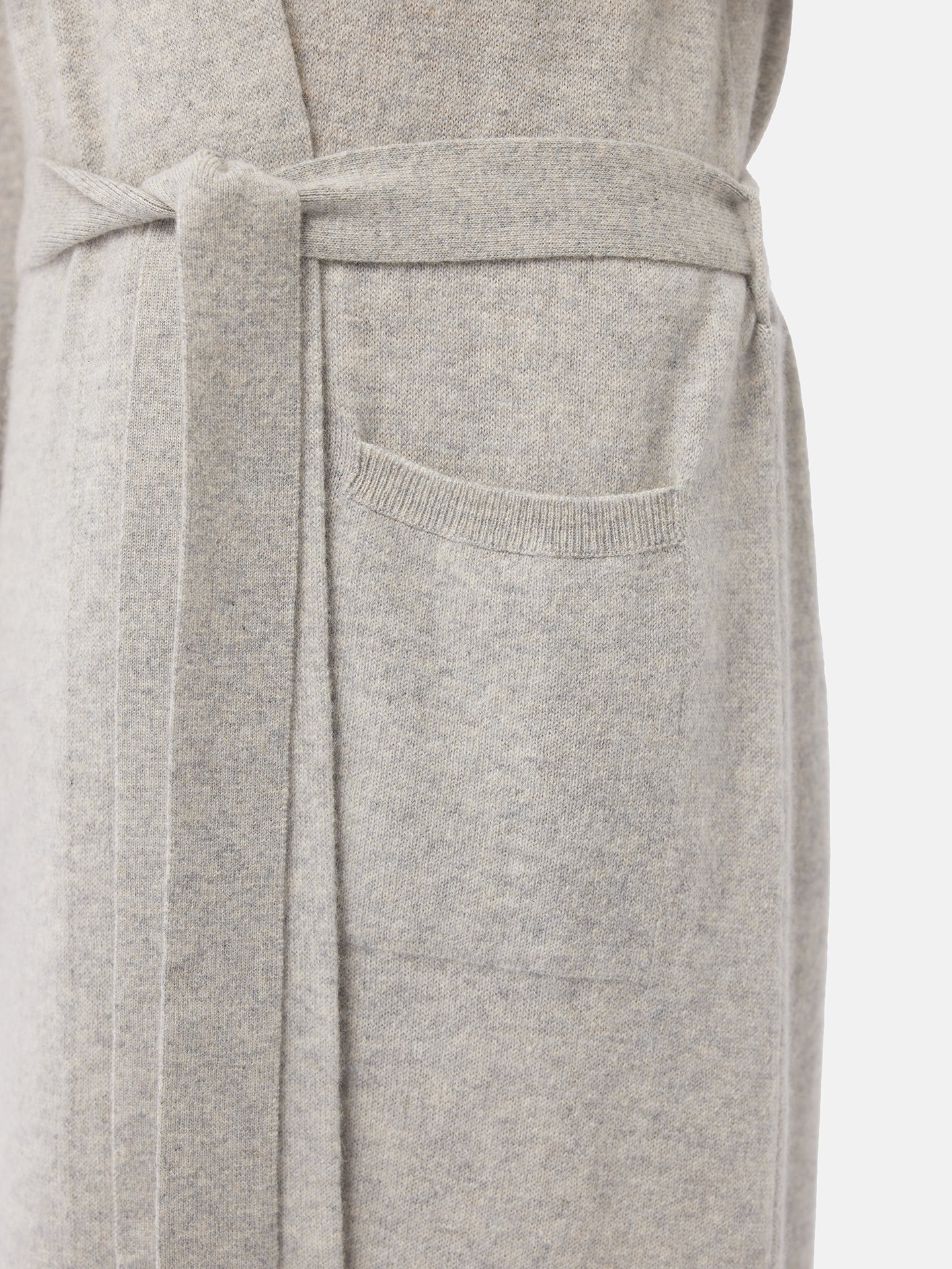 Women's Organic Colour Long Cashmere Robe Grey - Gobi Cashmere