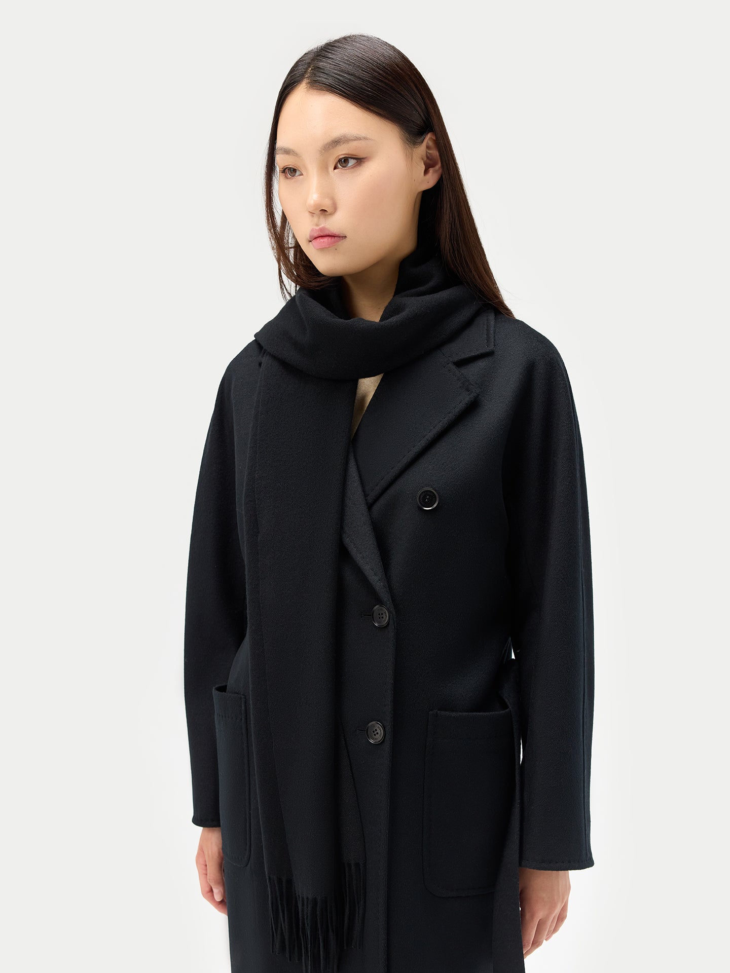 Women's Coat & Scarf Set