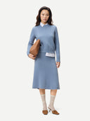 Women's Cropped Crewneck Cashmere Jumper | GOBI UK