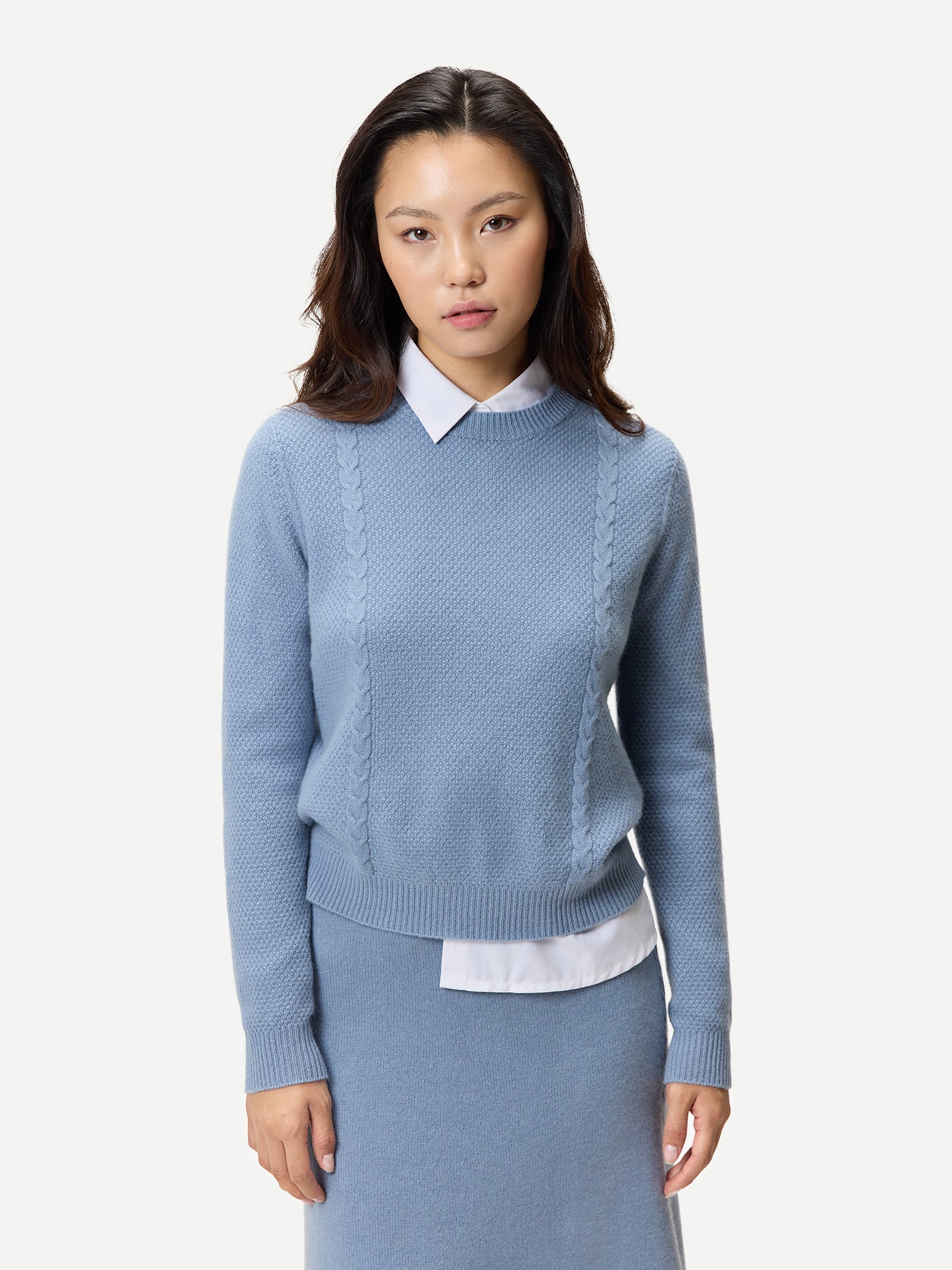 Cropped Crewneck Cashmere Jumper