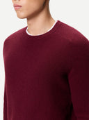 Men's Ribbed Cashmere Jumper | GOBI UK #color_zinfandel