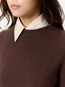 Women's Cropped Crewneck Cashmere Jumper | GOBI UK