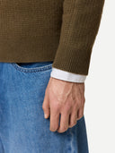 Men's Waffle Knit Cashmere Half-Zip Jumper | GOBI UK