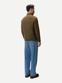 Men's Waffle Knit Cashmere Half-Zip Jumper | GOBI UK