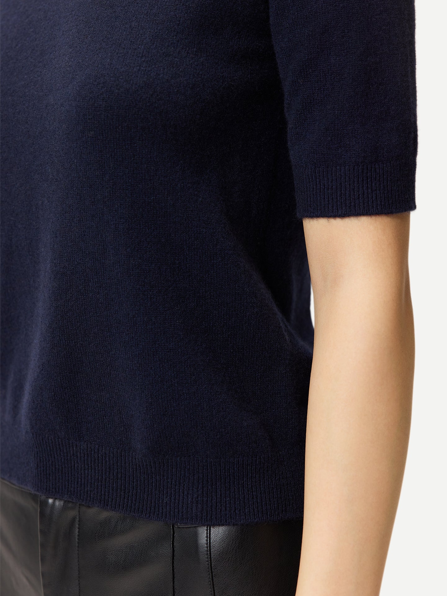 Short-Sleeve Cashmere Jumper