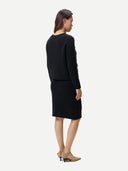 Women's Cashmere Sheath Skirt | GOBI UK #color_black