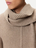 Organic Colour Waffle Knit Cashmere Scarf | GOBI UK