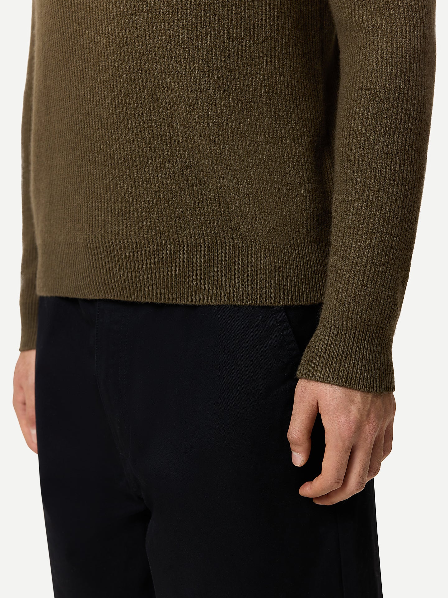 Men's Ribbed Cashmere Jumper