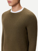 Men's Ribbed Cashmere Jumper | GOBI UK #color_earth-brown