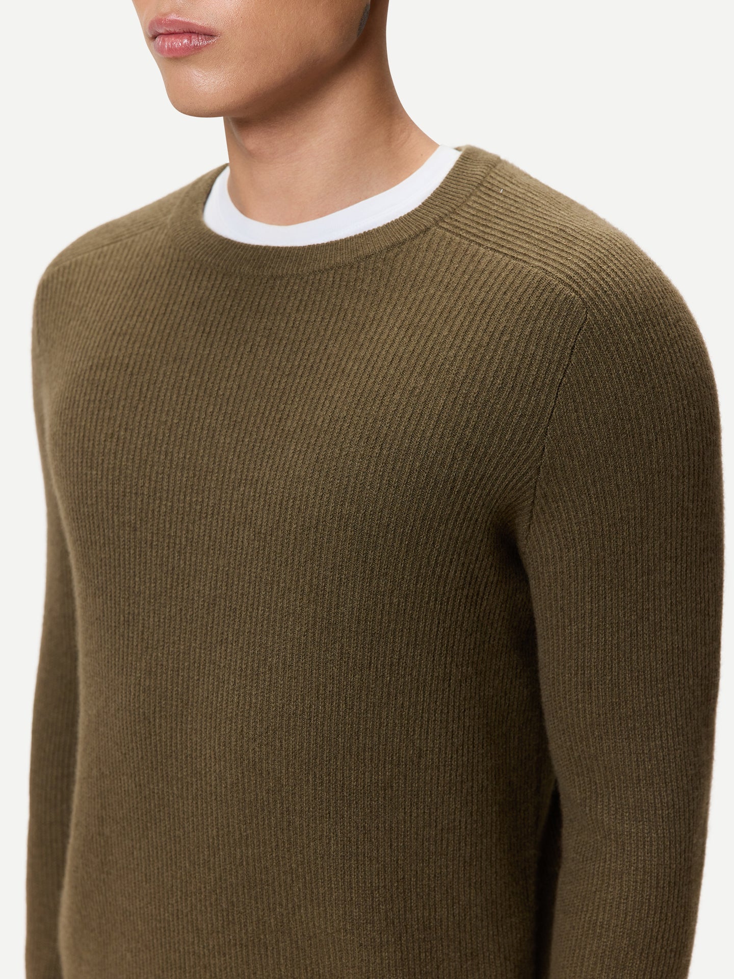 Men's Ribbed Cashmere Jumper