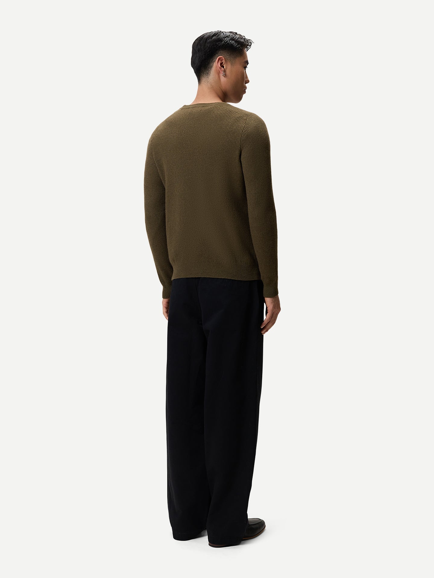 Men's Ribbed Cashmere Jumper