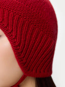 Cashmere Hat with Ties Red I GOBI UK