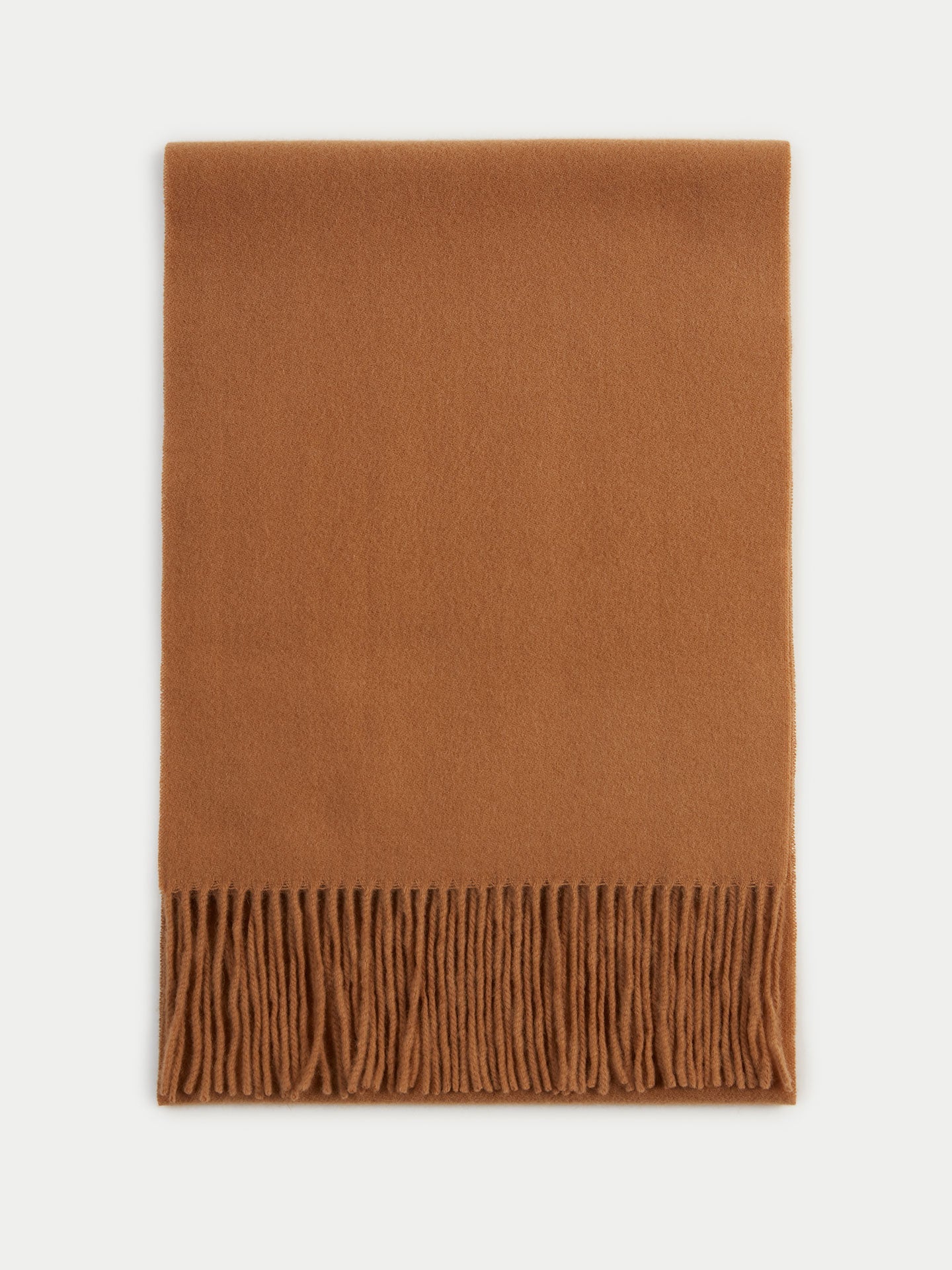 Unisex Cashmere Oversized Woven Scarf Almond - Gobi Cashmere