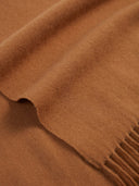Unisex Cashmere Oversized Woven Scarf Taupe - Gobi Cashmere #color_golden-brown