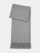 Unisex Cashmere Oversized Woven Scarf Vapor Blue - Gobi Cashmere #color_urban-silver