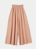 Women's Cashmere 3D Wide Pants Vanilla Cream - Gobi Cashmere #color_vanilla-cream