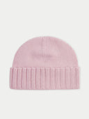 Unisex Cashmere Rib Knit Hat Pink - Gobi Cashmere #color_lilac-pink