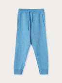 Kids Cashmere Pants Cerulean - Gobi Cashmere #color_cerulean