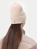 Knitted 100% Cashmere Rib Beanie unisex | GOBI Cashmere