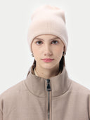 Knitted 100% Cashmere Rib Beanie unisex | GOBI Cashmere