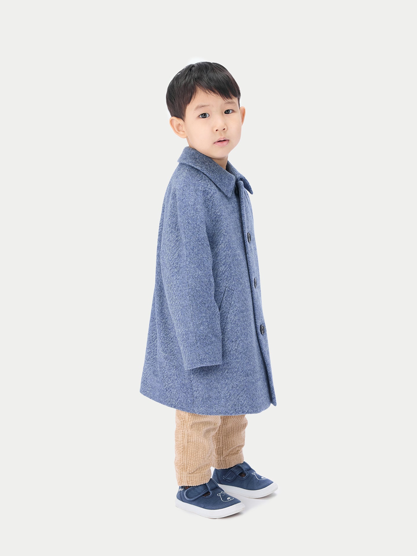 Kids Cashmere Sewn Coat