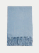 Unisex Cashmere Oversized Woven Scarf Light Blue - Gobi Cashmere #color_muted-blue