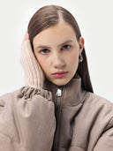 Unisex Cashmere Fingerless Gloves in Ivory White | GOBI UK