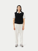 Men’s Cashmere Vest in Black | GOBI Cashmere UK #color_black