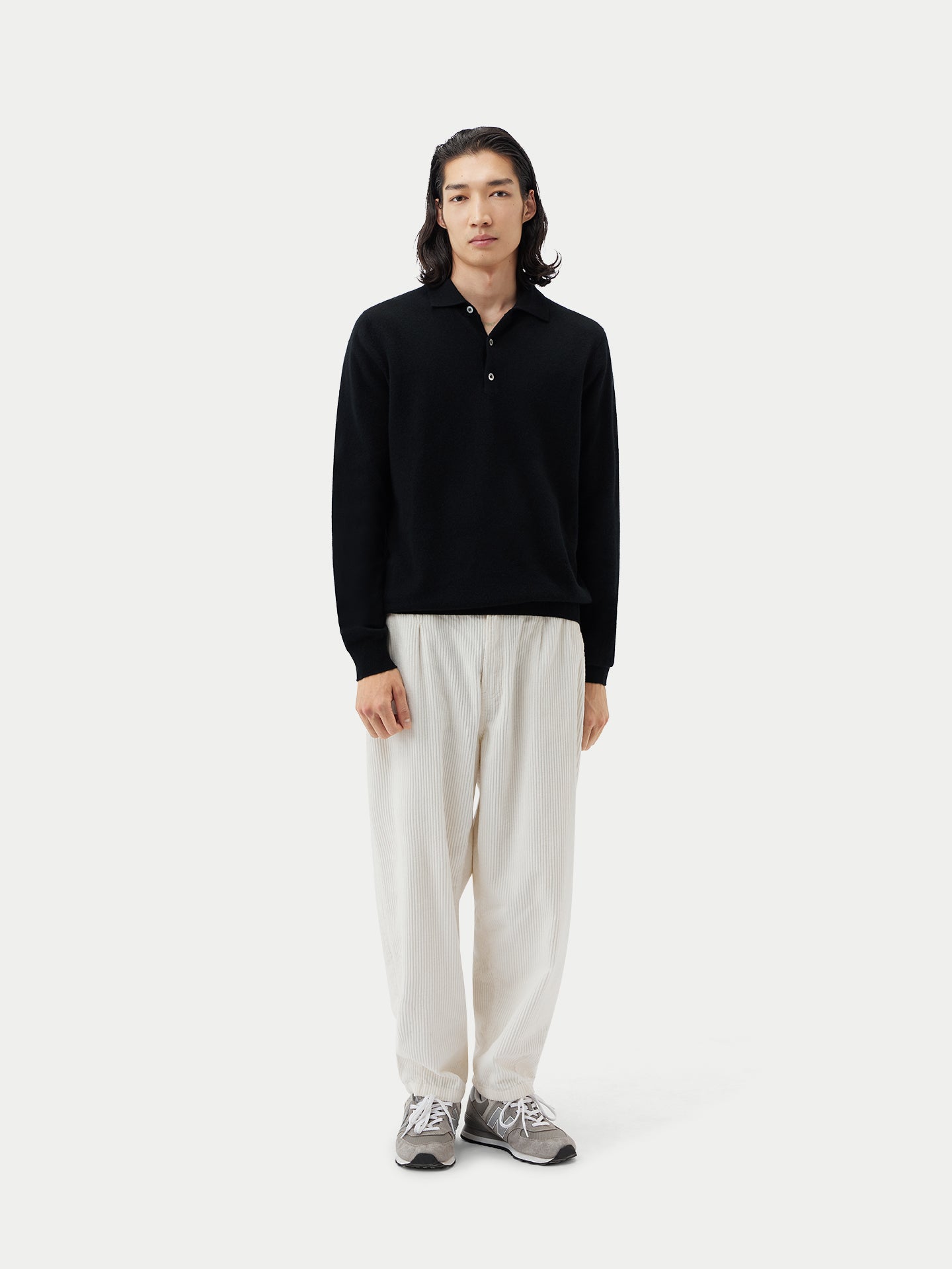 Essential Cashmere Polo Jumper