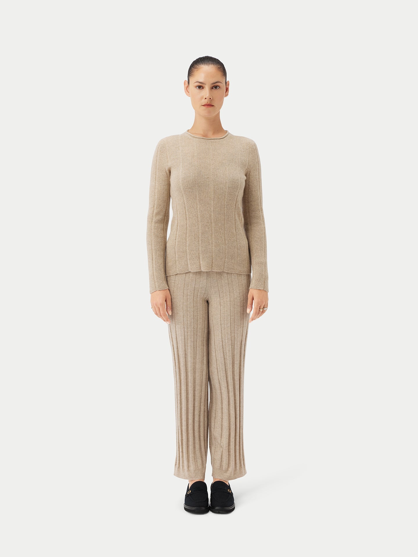 Organic Colour C-Neck Cashmere Sweater