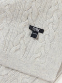 Unisex Cashmere Cable Knit Blanket Gray - Gobi Cashmere