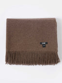 Cashmere Large Blanket With Fringe Cocoa - Gobi Cashmere #color_brown