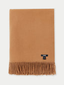 Cashmere Large Blanket With Fringe Almond - Gobi Cashmere #color_golden-brown