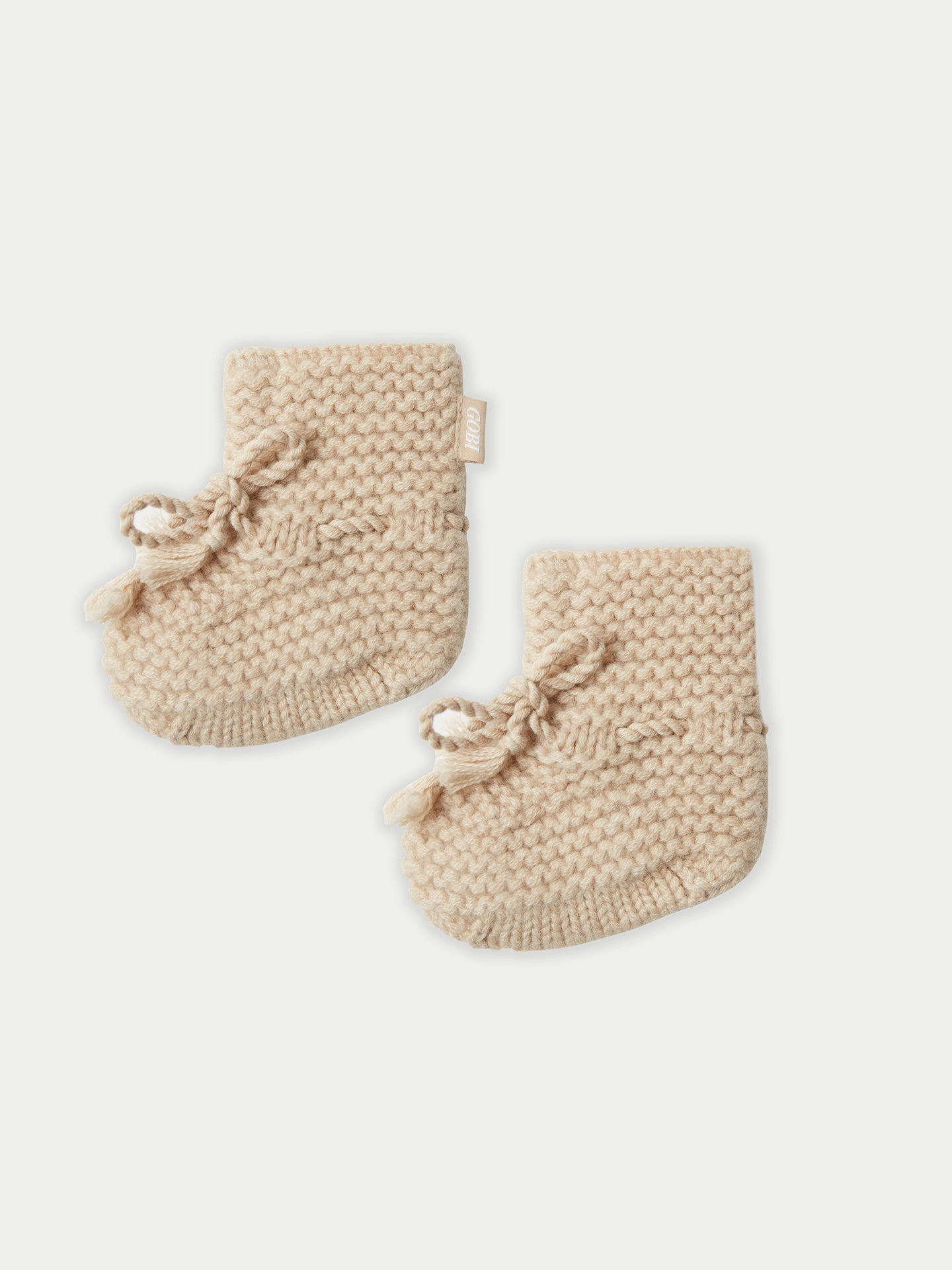 Kids Organic Cashmere Baby Set Beige - Gobi Cashmere