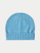 Unisex Cashmere Beanie for Kids Azure Blue - Gobi Cashmere #color_lichen-blue