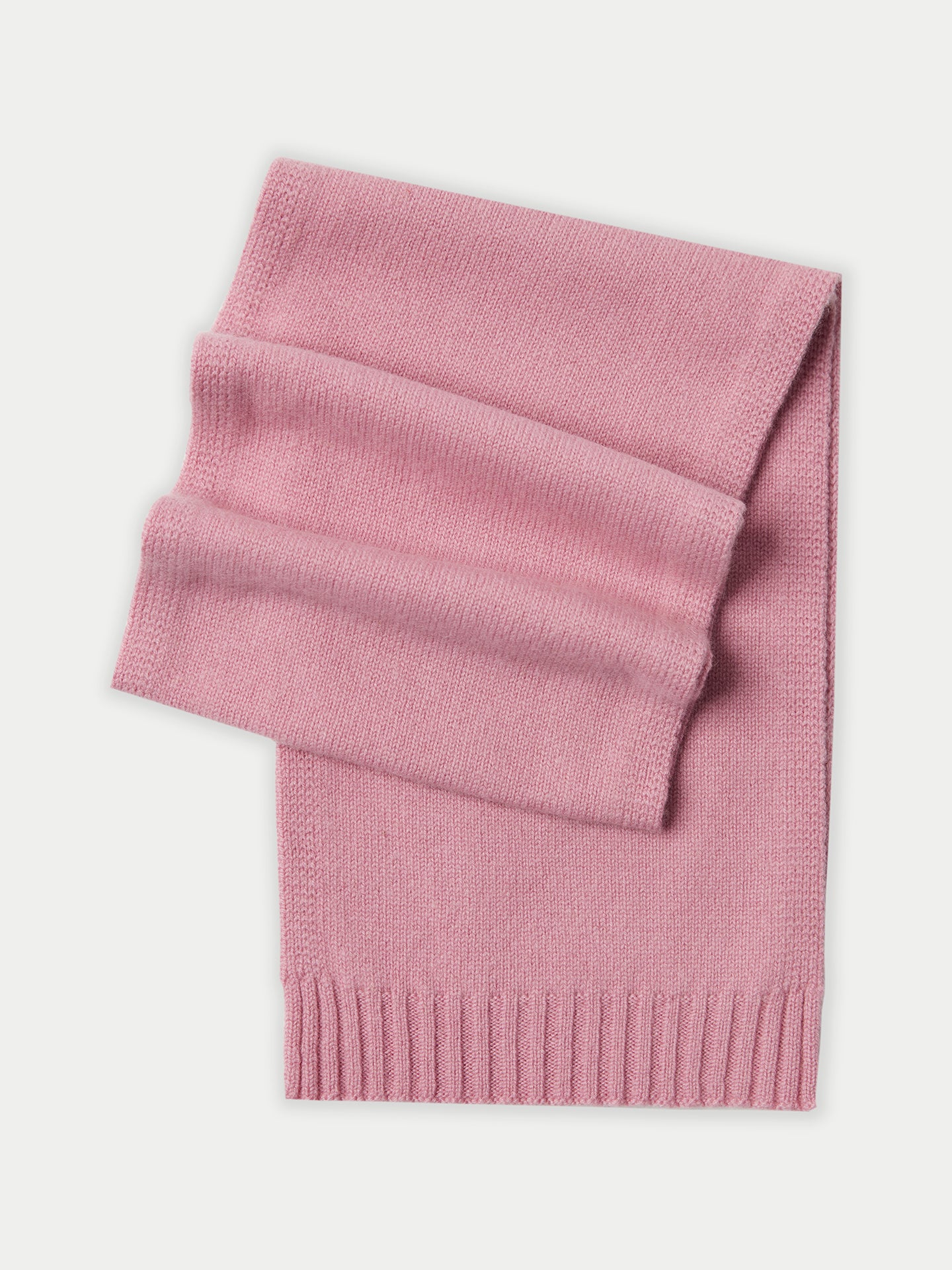 Unisex Cashmere Kids Knitted Scarf Pink - Gobi Cashmere