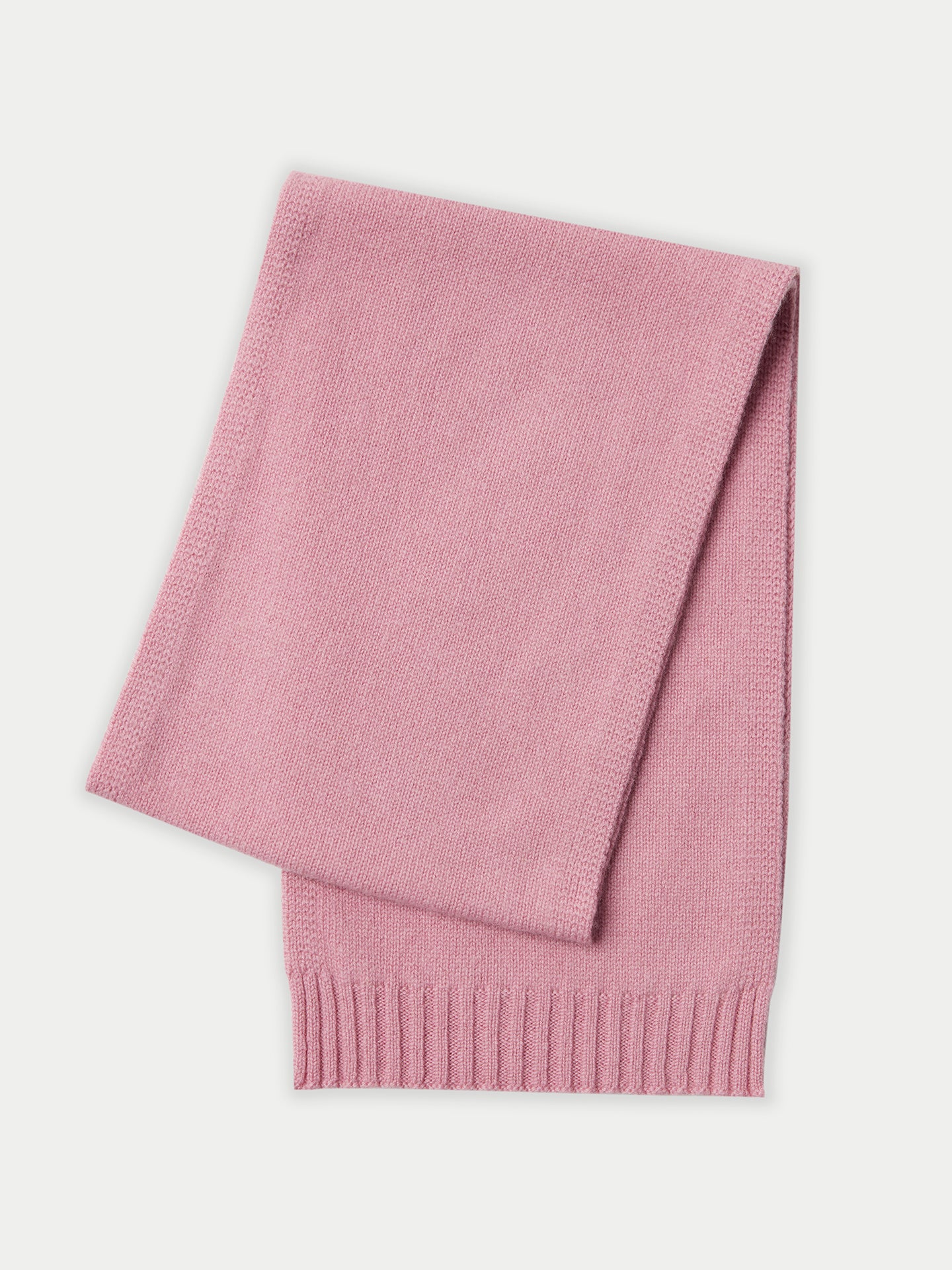 Unisex Cashmere Kids Knitted Scarf Pink - Gobi Cashmere