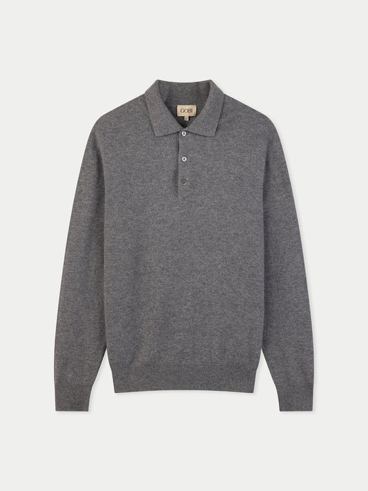 Timeless Cashmere Polo Jumper