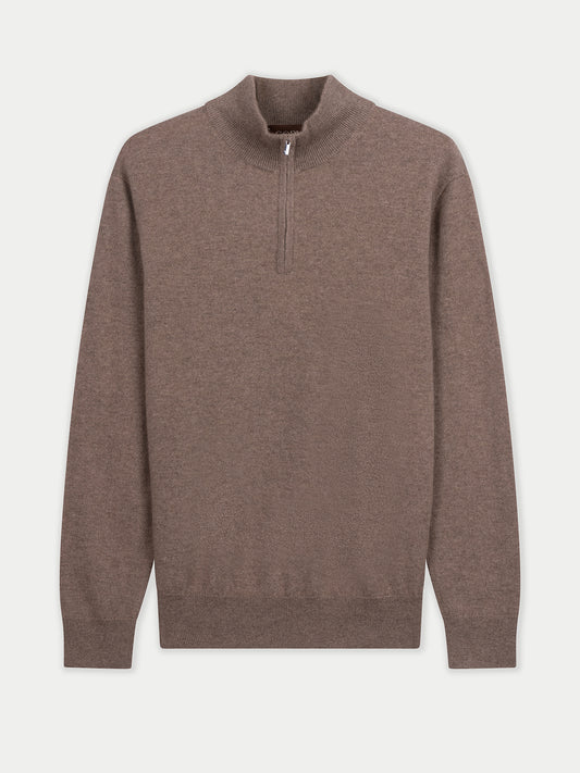 Timeless Organic Half-Zip Cashmere Jumper