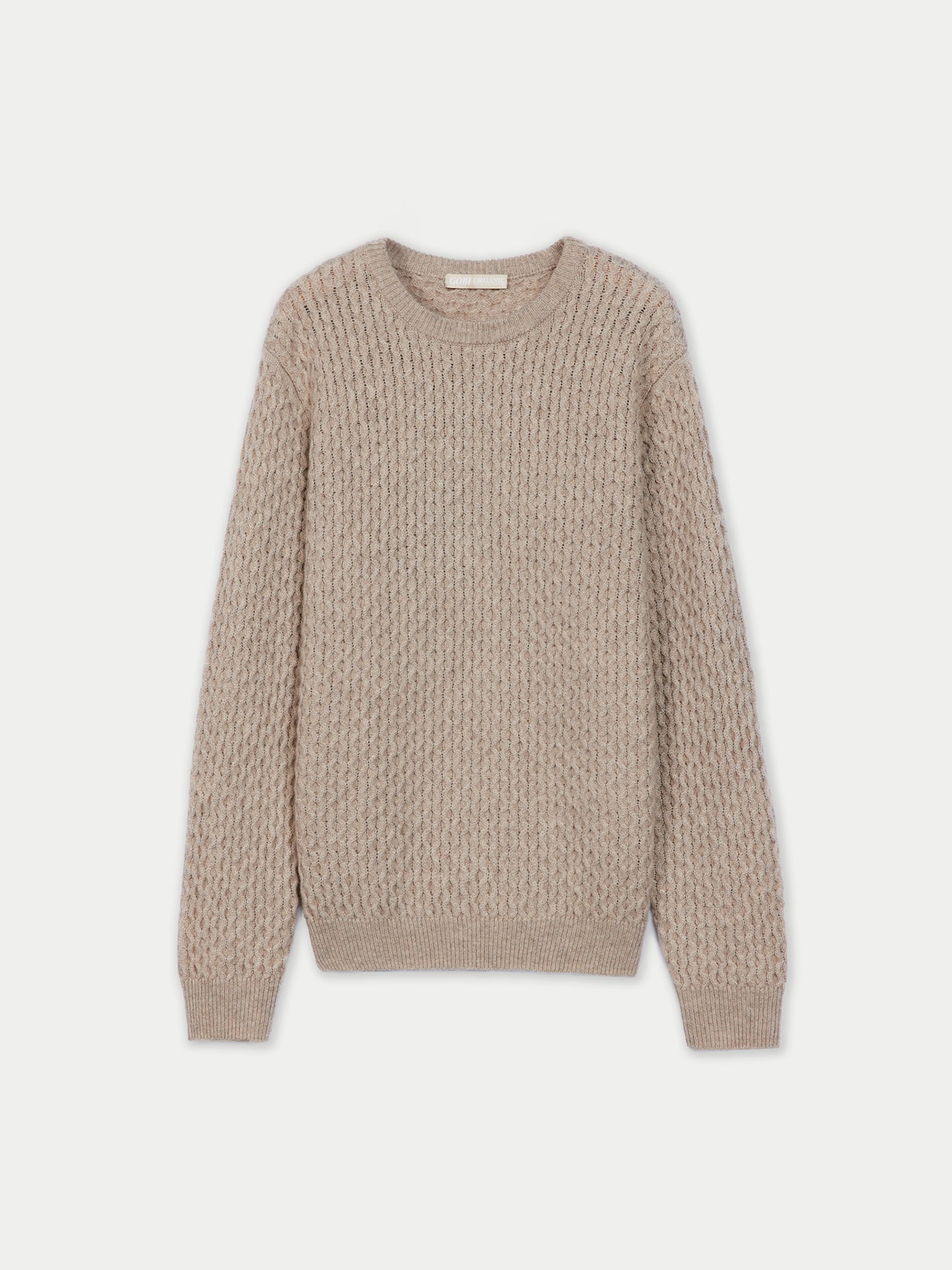 Organic Colour Cable Knit Cashmere Sweater