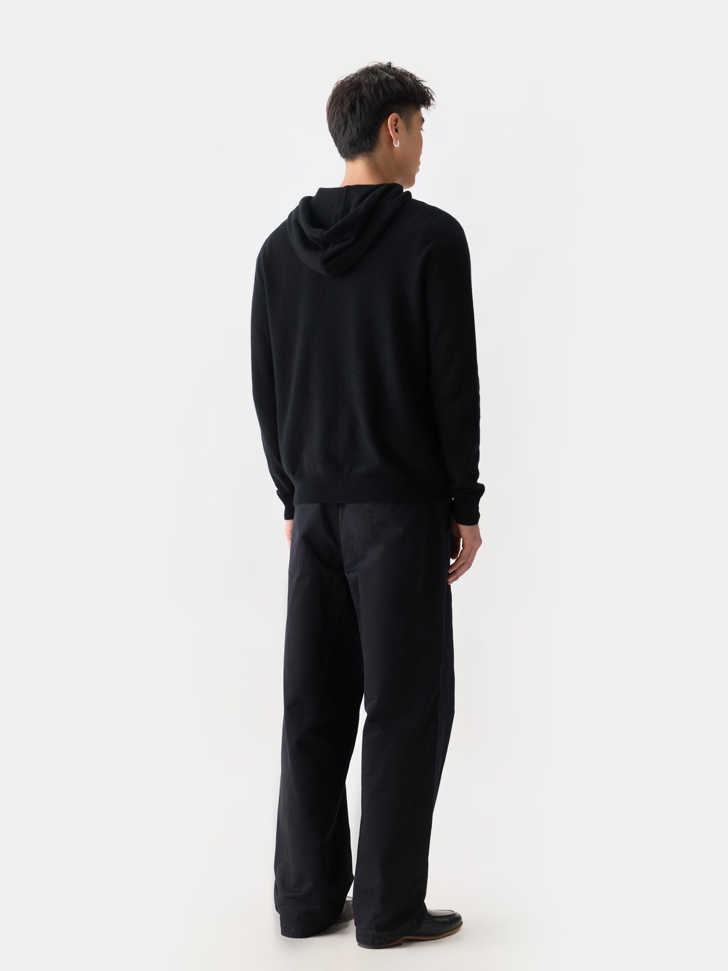 Men's Zip-Up Cashmere Hoodie