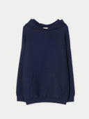 Unisex Cashmere Sweatshirt Navy | GOBI UK #color_dress-blues