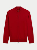 Timeless Cashmere Full-Zip Cardigan Chili Pepper - Gobi Cashmere #color_chili-pepper